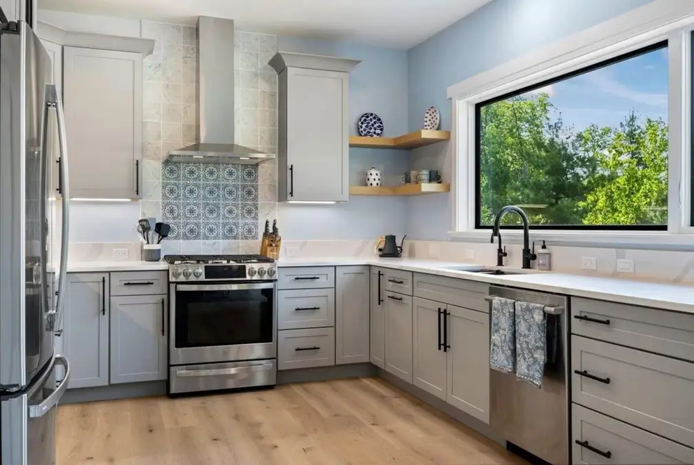 Blue Dune Custom Built Home by The Labadie Group in Glen Arbor Kitchen