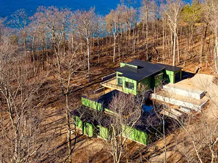 Dune house in Frankfort, Michigan by The Labadie Group